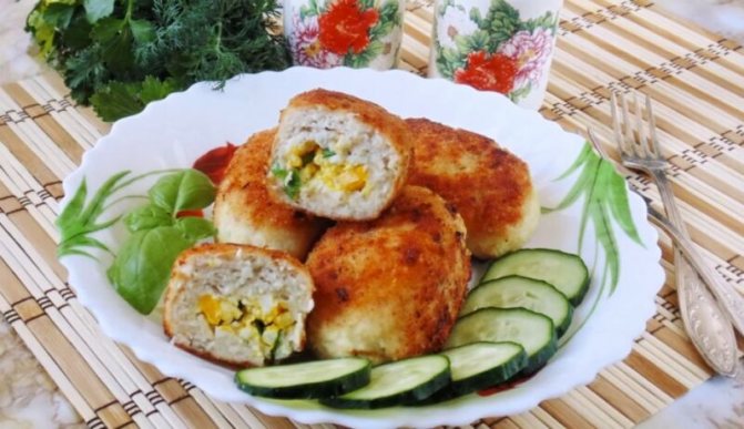 мясные зразы с начинкой