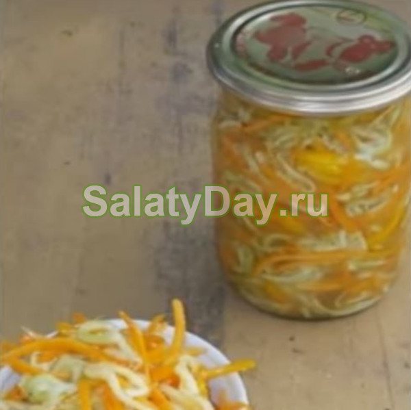 Салат из кабачков по-корейски и сладкого перца