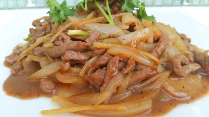 вкусное блюдо на ужин