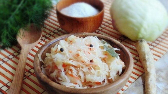 Вкусные летние заготовки: капуста с хреном рецепт на зиму